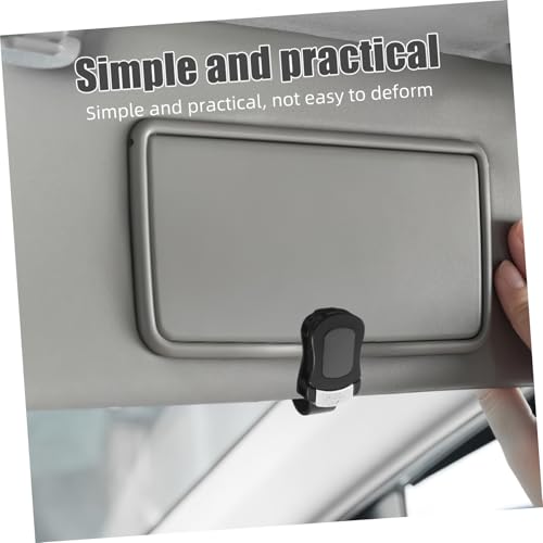 2pcs Car Visor Sunglasses Holder Multifunctional Eyeglasses Clip Organizer for Vehicles Secure Grip Design Fit for All Eyewear Stylish Auto Accessories for Drivers