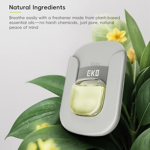 EKO Refresh Deodorizer Pod Refills, 4-Pack, Plant-Based Trash Can Deodorizer & Garbage Odor Eliminator, Long-Lasting 45 Days Air Freshener Pods for Bathroom, Closet, Storage, Compost Trash Can - size: Refill Pack