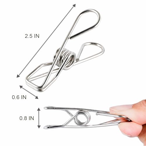 20PCS Large Size Clothes Pins - Picture & Food Clips for Hanging Clothes & Photos - size: 20pcs large size Clothes Pins