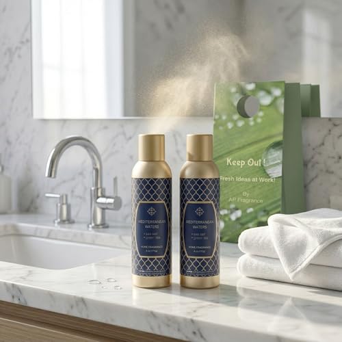 AP Fragrance Belfair Oaks Room Fragrance Air Freshener Spray - Concentrated Deodorizer, Mediterranean Waters - 2 Pack - size: 1 Count (Pack of 2)
