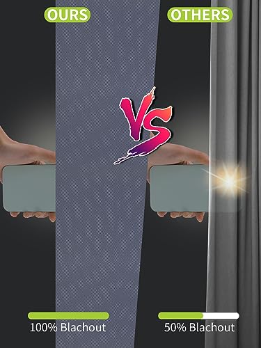 Blackout Blinds Blue [XL Size 98in x 59in][100% Blackout Light][No Drill][DIY Cut to Any Size or Shape] Portable Temporary Travel Blackout Curtains for Nursery,Bedroom,Film Room,RV Car Windows Cover