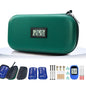 Gosemai TSA Approved Insulin Cooler Travel Case Medication Cooler for Travel with Thermometer Temperature Display Diabetic Medication Organizer Medical Travel Cooler Bag with 2 Ice Pack (Green) - color: Green