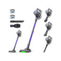Suirviz Cordless Vacuum Cleaner, 40KPA/500W/35Mins, Powerful Suction with Green LED Dust Detection, Stick Vacuum Self-Standing, Lightweight Handheld Vacuum for Pet Hair, Carpet & Hard Floor, Purple