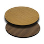 Flash Furniture Glenbrook 36" Round Table Top with Natural or Walnut Reversible Laminate Top - color: Natural/Walnut, size: 36" Round