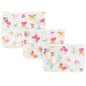 Tiny Twinkle Diaper Bag Organizing Pouches|3 Pack Mess-Proof Clear Front Travel Organizer Bags&TSA Approved Toiletry Bag Set for Baby and Mom Essentials - color: Butterflies
