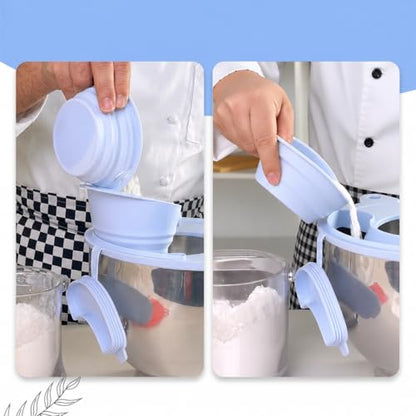 Silicone Splash Guard for 4.5-5 Qt Tilt-Head Stand Mixers – Mess-Free Pouring Shield with Ingredient Chute & Collapsible Funnel, Food-Grade BPA-Free Bowl Cover for Stainless Steel & Glass Bowls