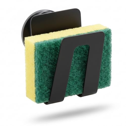 Magnetic Sponge Holder - Kitchen Sink Organizer - Ideal for Kitchen Organization & Accessories - Sink Sponge Holder (Biocomposite) - color: Composite