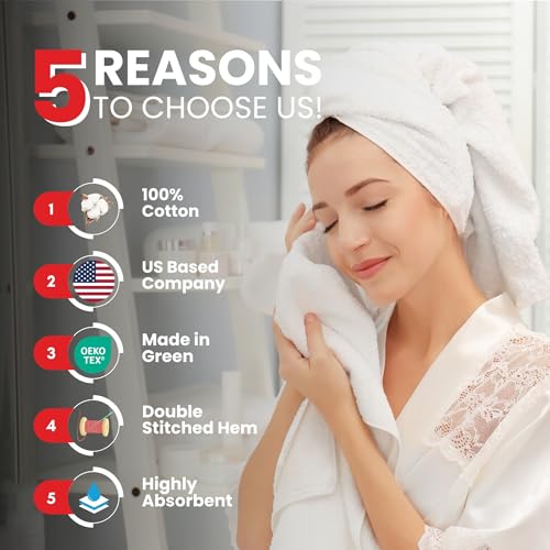 Infinitee Xclusives Blue Hand Towels for Bathroom - Set of 6 (16x28 inches) 600 GSM, 100% Cotton Ultra Soft, Quick Drying, Hotel Quality Hand Towel Set (Eloquent Blue) - color: Eloquent Blue, size: Hand Towels - 6 Pack