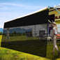 9' x 14'3'' RV Awning Shade Screen with Zipper, 600D Oxford Top + Mesh Bottom, Sun Shade Screen for Awning, Complete Kit for Trailer Camper - size: 9’ x 14’3”