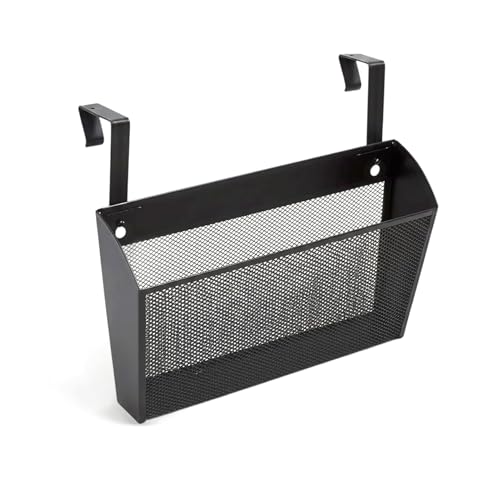 Staples TRU RED Mesh Letter Wall File, 1 - Pocket, Black - Wall - Mounted File Organizer for Mail, Documents and Quick - Access Storage - style: 1 Pack