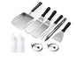 Griddle Accessories Kit for Blackstone, Weber and Other Flattop Griddle | Stainless-steel Griddle Spatula Set with Squeeze Bottles, Large Scoop, Egg Ring, and Scraper, Gift Pack