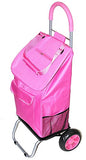 dbest products Trolley Dolly Shopping Grocery Foldable Cart Storage Mom, Pink - color: Pink, style: Cart