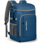 Capolo 36/45 Cans Cooler Backpack Insulated Waterproof for Women Men Lunch Backpack Coolers Leak Proof Soft Cooler Bags - color: Leather Blue, size: 36 Cans