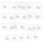 15 Pack Shower Caddy Adhesive Replacement - Strong No Drilling Shower Shelf Adhesive Hooks for Bathroom Storage Shelves & Kitchen Racks, 3 Sizes Included
