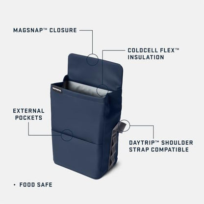 YETI Daytrip 6L Insulated Soft Cooler Lunch Bag, Navy - color: Navy