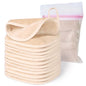 Natwag Makeup Remover Cloth, 6" x 6" Make Up Towels Reusable Face Cloth for Washing Face, 12 Pack Makeup Remover Pads Microfiber Face Washcloth with Mesh Bag, Beige - color: Beige