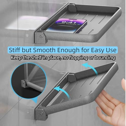 RV Aluminum Foldable Shelf - Wall-Mounted Folding RV Shelves - Compact Camper Trailer Accessories & Space-Saver 12.2x5.5 Inch - size: 1 Pack