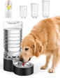 Heouvo 2.5 Gallon Automatic Dog Water Dispenser【Wide Mouth for Easy Hand-in Cleaning】【Removable Stainless Steel Bowl】, Gravity Refilling Large Capacity for Cats and Dogs, Multi-Pet Homes - size: 9.5L