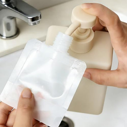 4 Pcs 30ml Refillable Travel Pouches for Toiletries, Reusable Liquid Travel Pouches for Liquids, Portable Fluid Packing Bags, Small Toiletry Pouch for Lotion Shampoo Conditioner Soap Liquids - size: 30ml
