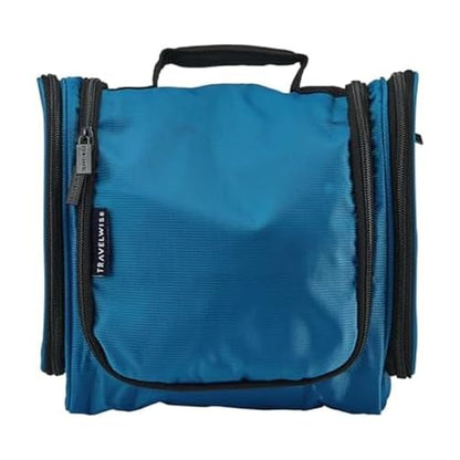 TravelWise Hanging Toiletry Bag, Travel Toiletry Organizer, Blue - color: Blue