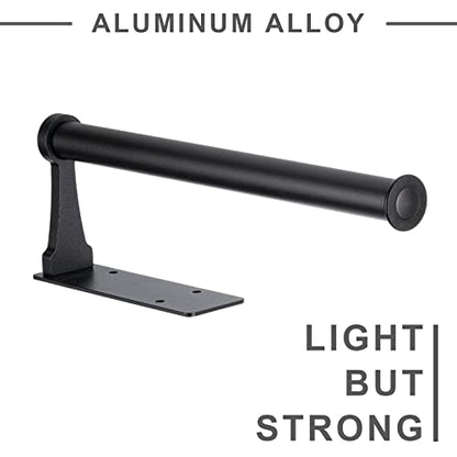 Honmein Paper Towel Holder, Aluminum Alloy Paper Towel Holders, Stylish Wall Mount and Under Cabinet Paper Towel Holders for Easy Access (Black) - color: Black-aluminum