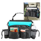 High Road SwingAway Car Front Seat Organizer with 6 Storage Pockets and 2 Bottle or Cup Holders - color: Black