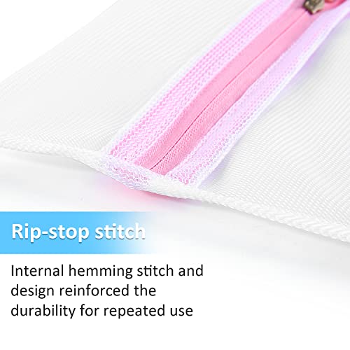 GOGOODA Mesh Laundry Bags for Delicates Durable Protective Wash Bags Travel Storage Bags for Intimates Lingerie, 7PCS (1XXL, 1XL,1L,1M,1S,2 bra bags) - size: 1XXL, 1XL,1L,1M,1S,2 bra bags