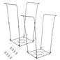 2 Pack Trash Bag Holder, 30-45 Gallon Metal Garbage Bag Holder, Multi-use Portable Trash Bag Holder Stand, Square Pattern Base Leaf Bag Holder for Patio, Yard, Garden - color: BlackC-2 PCS