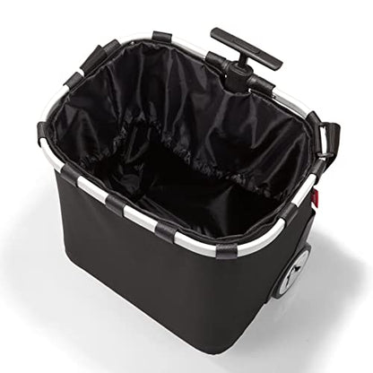 reisenthel carrycruiser Black - Portable Shopping Trolley with Sturdy Aluminum Frame, Shoulder Strap and Removable mesh Inner Bag - Water-Repellent - color: Black