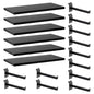 Wood Slatwall Shelves, Slat Wall Shelf Slatwall Acccessory for Garage, Home Improvement, Retail Display (6, 16''x8'') - size: 16''x8''