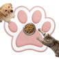 Dog Food Mat for Bowls, Absorbent Quick Dry Dog Cat Mats for Food and Water, Non-Slip Backing Pet Mat Pet Supplies - Pink 15.74 inch - color: Paw3