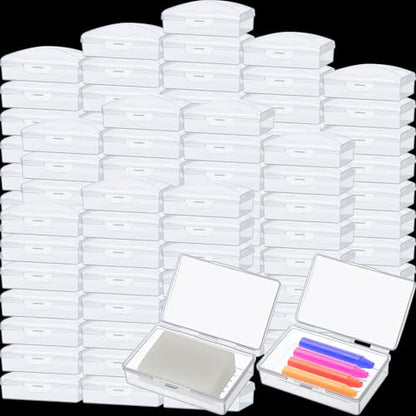 Reallnaive 24 Pcs Travel Soap Container Portable Plastic Soap Boxes Bulk with Lid Homeless Donations Bulk Gym Shower Tour Groups Hotel Outdoor Camping (White) - color: White