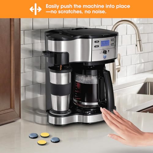 Aieve Appliance Sliders, 16 Pcs Self Adhesive Appliance Slider for Easy Moving & Space Saving, Small Countertop Rollers Kitchen Hacks Mixer Accessories - size: 16Pcs