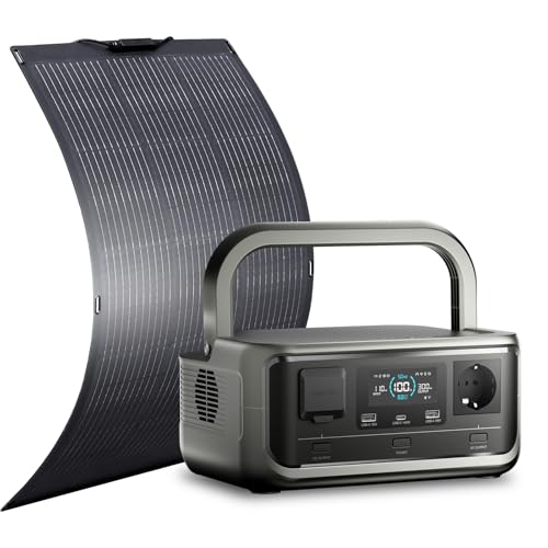 ALLPOWERS VOLIX P300 Portable Power Station with Solar Panel SF100 Included, 256Wh LiFePO4 Battery, UPS<20ms, 300W Solar Generator (600W Peak) with 100W Solar Panel for Home, Emergencies & Outdoor Use - style: VOLIX P300+SF100-US