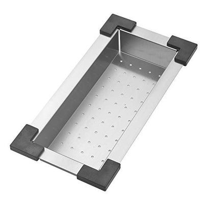 STARSTAR Workstation Ledge Undermount Single Bowl 304 Stainless Steel Kitchen Sink, With Grid, Colander, Cutting Board (30 x 19) - size: 30 x 19