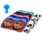 Hubulk Pet Dog Bowls 2 Stainless Steel Dog Bowl with No Spill Non-Skid Silicone Mat + Pet Food Scoop Water and Food Feeder Bowls for Feeding Small Medium Large Dogs Cats Puppies (Burgundy, Small) - color: Burgundy, size: Small