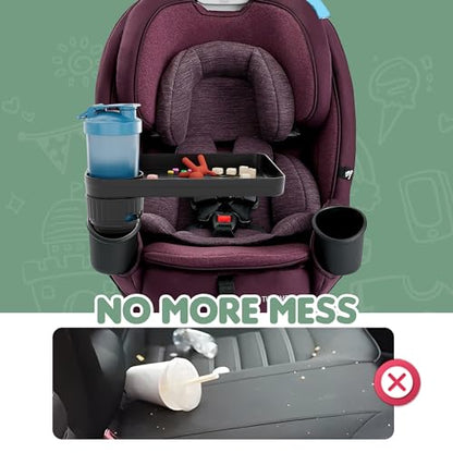 Upgraded Car Seat Tray for Kids Car Seat Tray with Expandable Base for Snacks, Toys, Books, Entertainment Kids Travel Essentials Fits 2.8''-3.2'' Cup Holders (1, Standard Base) - size: Standard Base