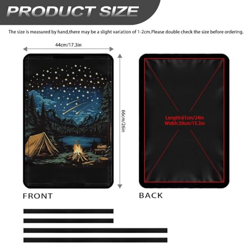 Camper Print RV Trailer Door Window Shade 16x25 Collapsible RV/Camper Door Window Sun/Privacy Shade Thicken RV Blackout Window Cover Fabric Gift for Holiday - color: Camper Print