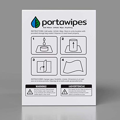 Portawipes Coin Tissues | 500 Pack with 4 Carrying Cases | Toilet Paper Tablets | Compressed Towels | Expandable Wipes | Soft & Odor Free - size: 500 Count (Pack of 1)