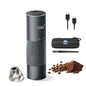 CERA+ CGE01 Portable Coffee Bean Grinder,Electric Coffee Grinder with 90 Precise Grind Setting,Auto‑Stop & One-Button,Burr Coffee Bean for Espresso,Pour-Over, French Press Moka, with Bag - color: Space Gray