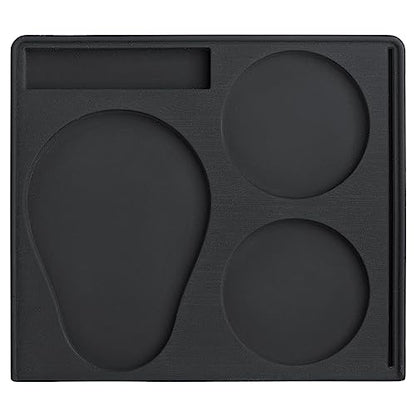 Normcore Espresso Compact Tamping Station - Barista Tamping Mat - Anti Slip Corner Tamping Mat - Compact Coffee Tamper Holder Pad - Espresso Accessories Tool - Food Grade Non-Slip Silicone