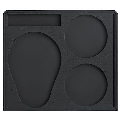 Normcore Espresso Compact Tamping Station - Barista Tamping Mat - Anti Slip Corner Tamping Mat - Compact Coffee Tamper Holder Pad - Espresso Accessories Tool - Food Grade Non-Slip Silicone