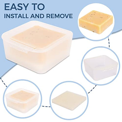 Soap Case Box, Vonpri Soap Dish Storage Holder for Shower Home Outdoor Traveling (2Pcs Clear) - color: 2pcs Clear