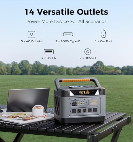 UDPOWER S1200 1190Wh Solar Generator Kit with 120W Panel, 1200W Power Station, for Home Backup RV Outdoor, Emergency Power Backup - style: Bundle(S1200+SP120W)
