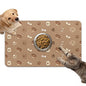 Dog Food Mat for Bowls, Absorbent Quick Dry Dog Cat Mats for Food and Water, Non-Slip Backing Pet Mat Pet Supplies - Bone Pattern - color: Bone1