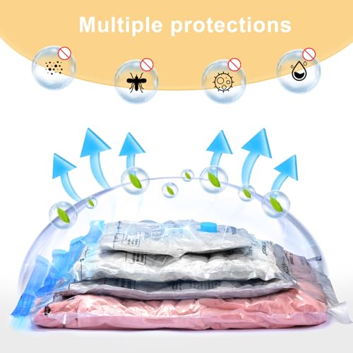 UPGOGO Vacuum Bags for Travel - Space Saver Combo 8 Pack - size: 8 Pack