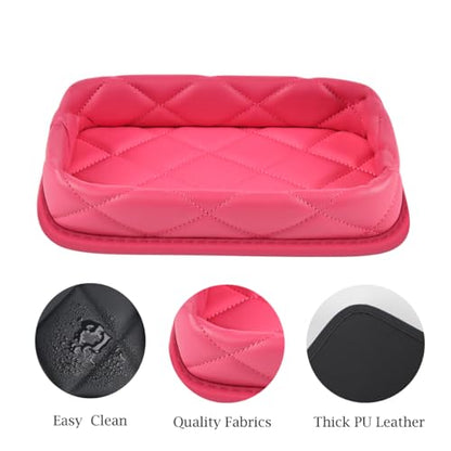 Car Dashboard Storage Box Loose Items Organizer - Suitable For Car, Office, Living Room, Dining Room And Other Scenarios (hot pink) - color: hot pink