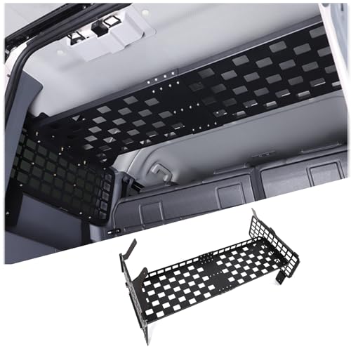 Top Roof Rack Cargo Hard Top Molle Panel Compatible with Ineos Grenadier 2020-2026，Aluminum Alloy Overhead Molle Panel Luggage Storage Carrier Metal Shelf Accessories