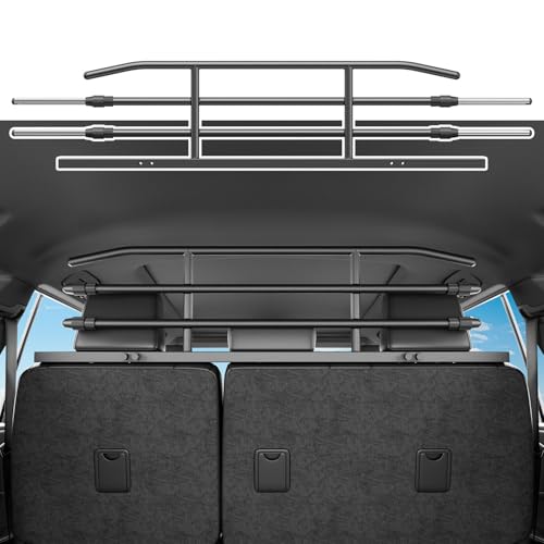 xipoqix Dog Car Barrier Compatible with 2025 2026 Toyota 4Runner Trunk Cargo Pet Barrier Carbon Steel Behind 2nd Row Pet Divider Gate Replacement for 2025 2026 Toyota 4Runner Accessories