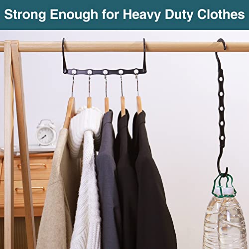 AMKUFO Closet Organizers and Storage 20 Pack Hanger Organizer Magic Hangers Space Saving Hanging Plastic for Heavy Clothes, Dorm Room Bedroom Home RV Car Camper Organization Essentials - size: 20 Pack